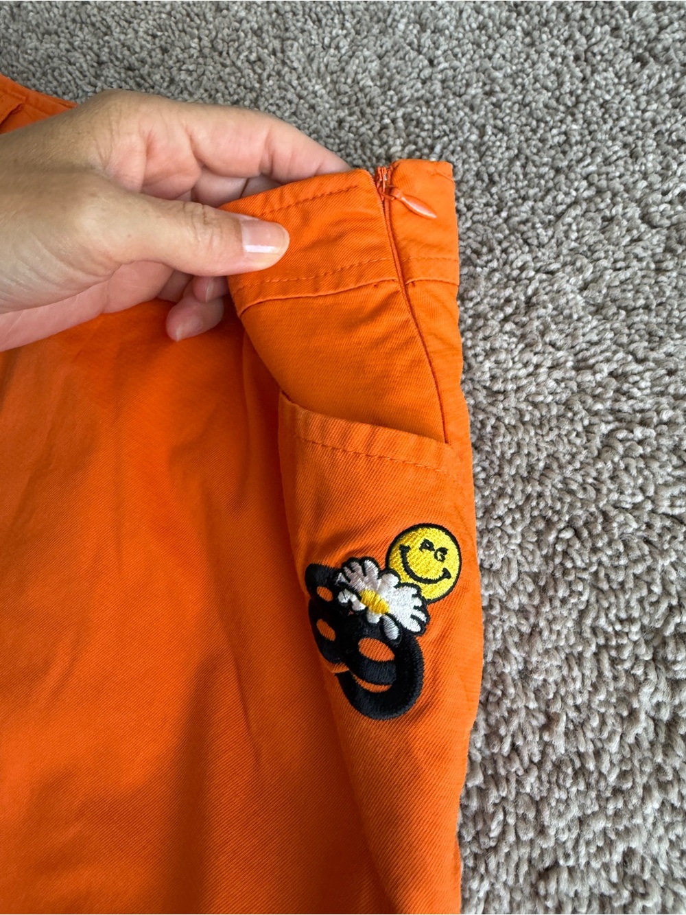 Pearly Gates Orange Pleated golf Skort embroidered patch’s size 1 - Picture 6 of 12